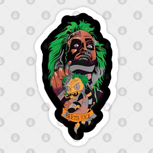 BeetleJuice Sticker by Frajtgorski